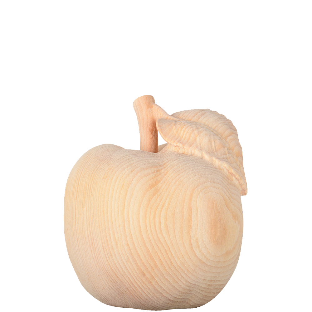 Apfel aus Zirbenholz 8 cm