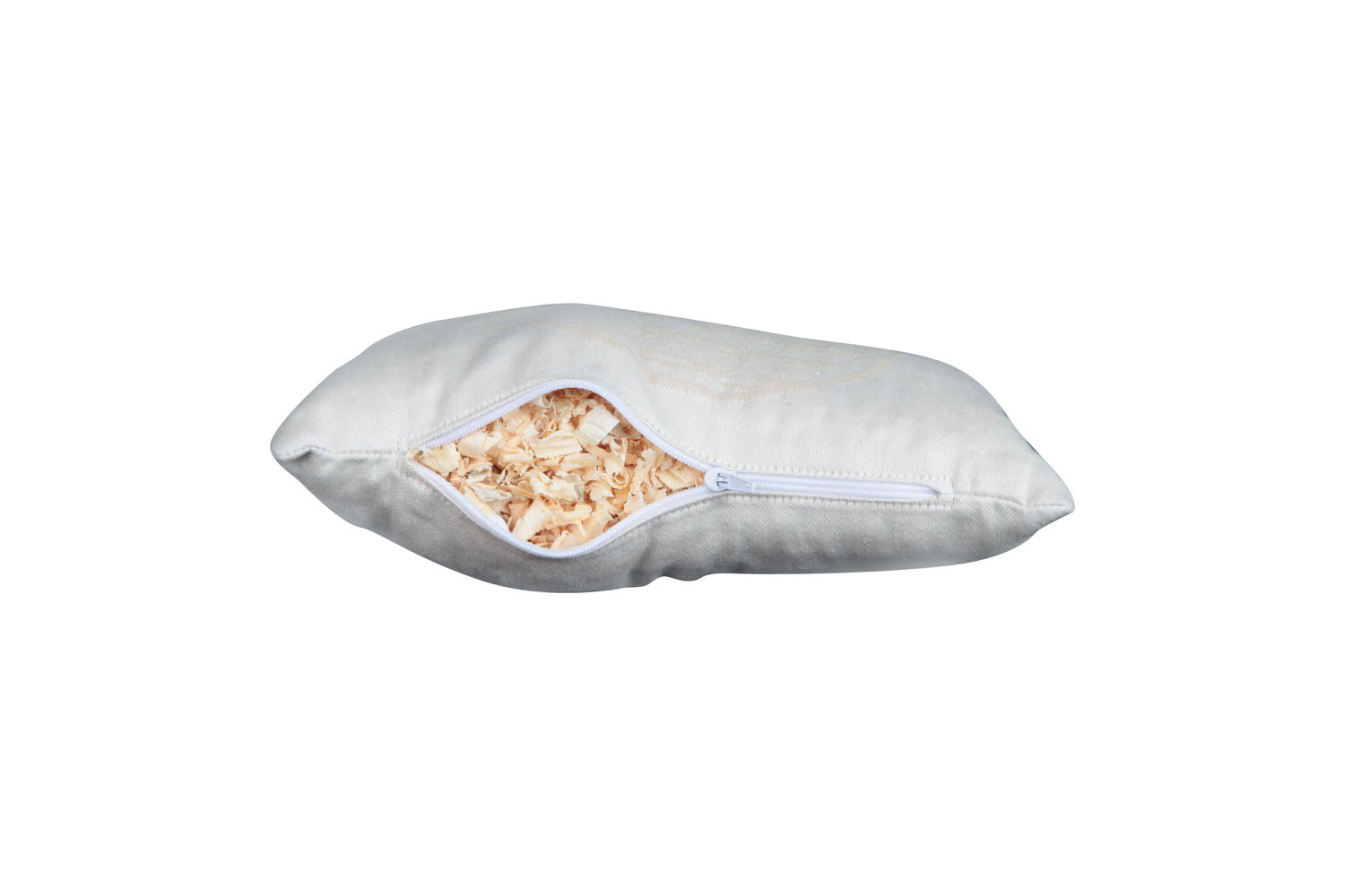 Tiroler Bio-Zirbenkissen "Blume des Lebens" beige, 30x20cm, mittel
