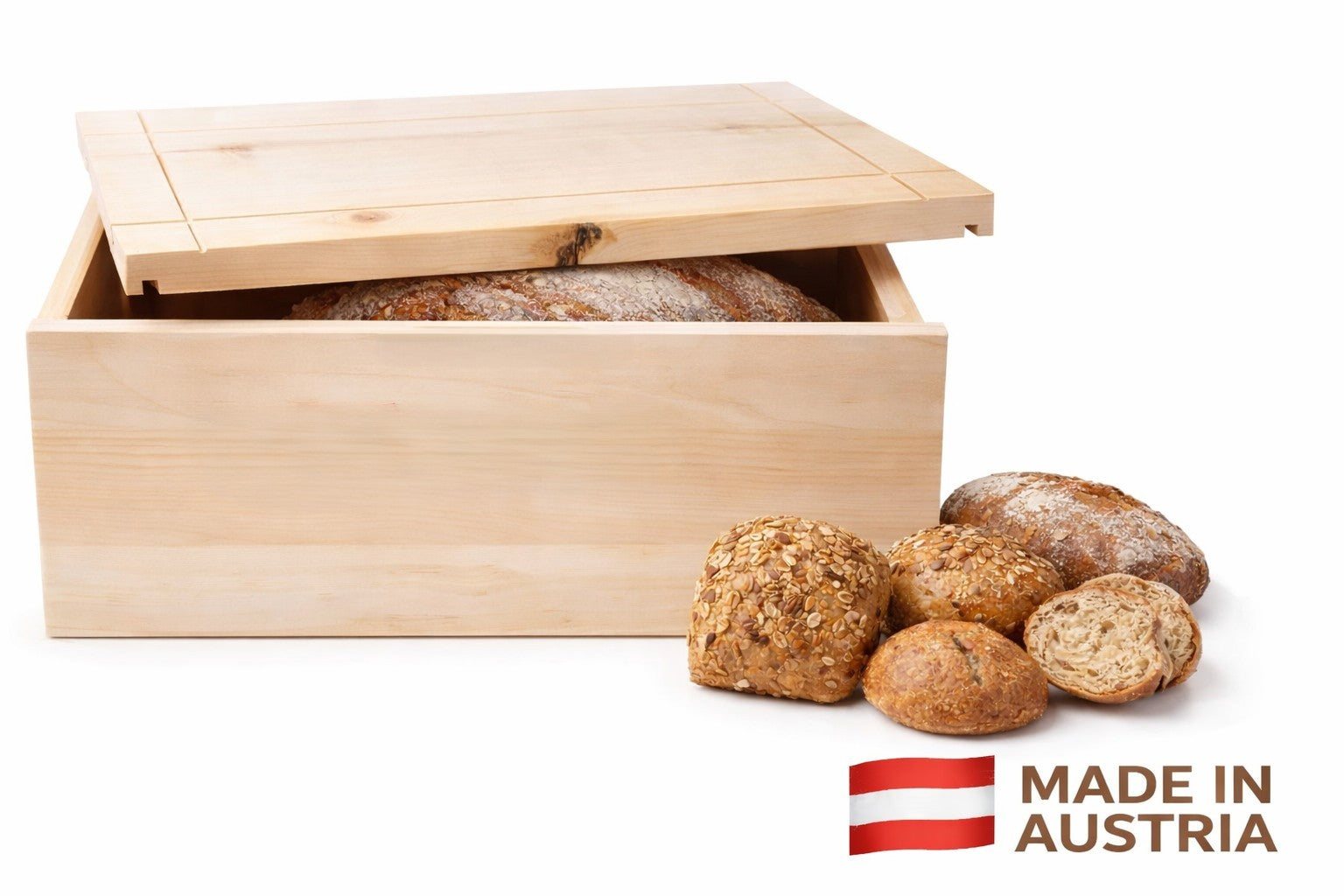 Original Tiroler Zirbenbrotbox Brotkasten 35x25x16 cm