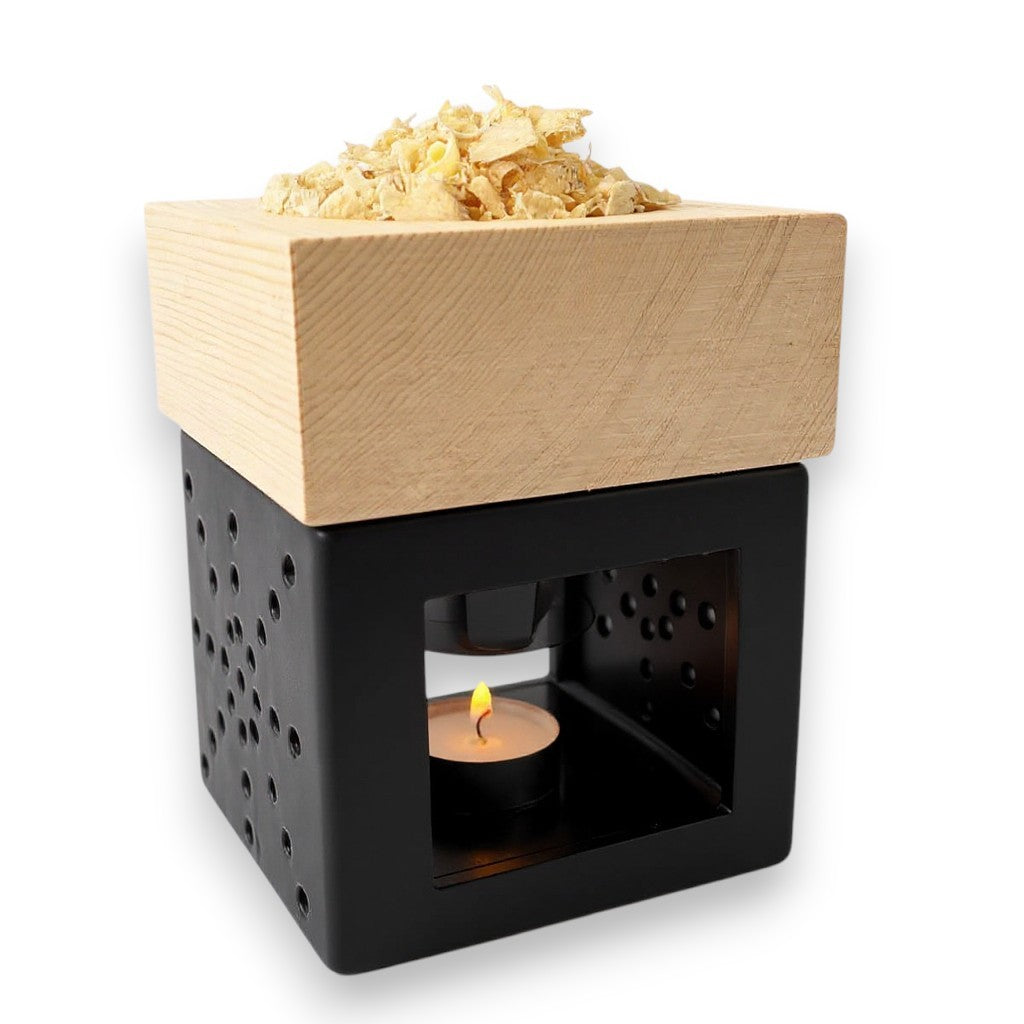 Tiroler Zirben Diffuser „Zirben Kraftwerk“ Raumduft & Lufterfrischer mit Zirbenholzspänen