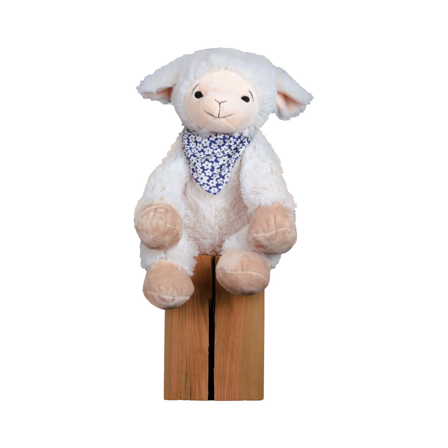 Tiroler Zirbenkissen Zirbenschaf Flori für Jungs mit Zirbenfüllung Kuschelschaf, 32cm, blau