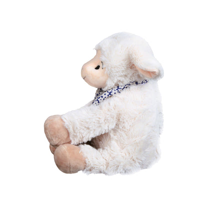 Tiroler Zirbenkissen Zirbenschaf Flori für Jungs mit Zirbenfüllung Kuschelschaf, 32cm, blau