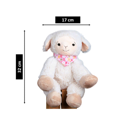 Tiroler Zirbenkissen Zirbenschaf Flori für Mädchen mit Zirbenfüllung Kuschelschaf, 32cm, rosa