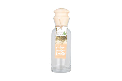 Original Tiroler Wasser-Karaffe mit Holzdeckel "Blume des Lebens"  1 Liter