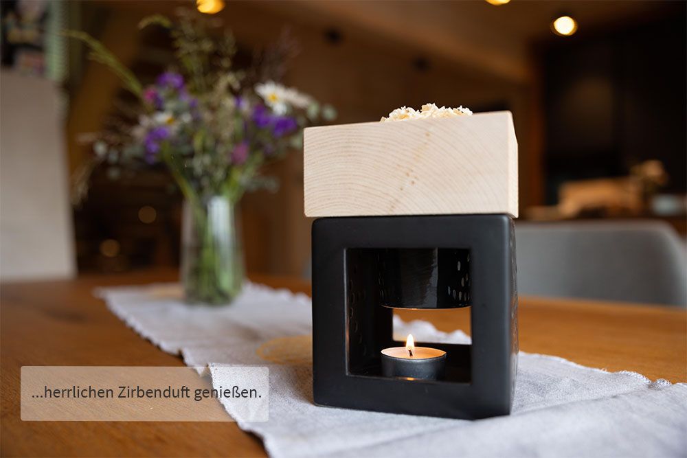 Tiroler Zirben Diffuser „Zirben Kraftwerk“  Raumduft & Lufterfrischer mit Zirbenholzspänen