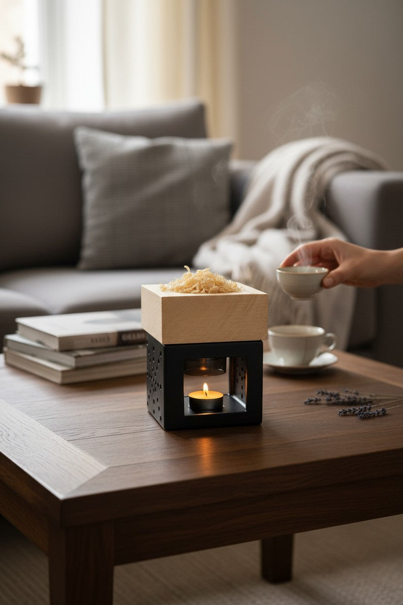 Tiroler Zirben Diffuser „Zirben Kraftwerk“  Raumduft & Lufterfrischer mit Zirbenholzspänen